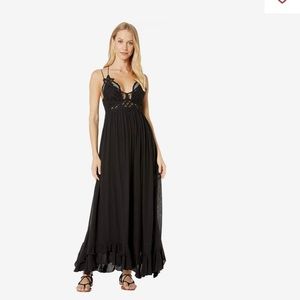 Free People adella maxi slip dress